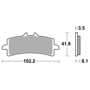 FRONT BRAKE PADS RACING 841DS-2 for Kawasaki 1000 ZX10R NINJA 2016-2024 - Picture 1 of 3