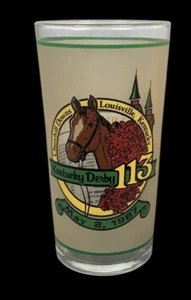 113th Kentucky Derby Mint Julep Glass Vintage Libbey 1987 Horse Racing - Picture 1 of 19