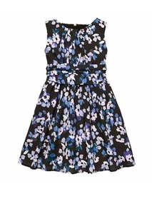 NWT KATE SPADE Sz4Y TODDLER GIRLS FLORAL SLEEVELESS DRESS HYDRANGEA $118 - Picture 1 of 2