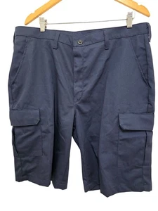 NWT Red Kap Men's Navy Cargo Work Shorts PT66NV 38X12 Durable Twill Snap Pockets - Picture 1 of 10
