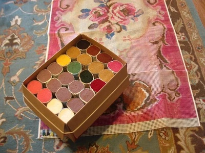 Shillcraft/Readicut 100% 6PLY шерсти набор #580 Picardy 36 «x 70» с рецептом - Изображение 1 из 3