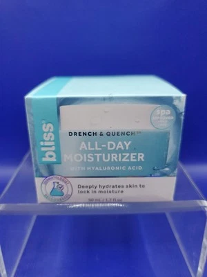 Bliss Drench & Quench All-Day Moisturizer with Hyaluronic Acid 1.7 fl oz NEW - Image 1 of 4