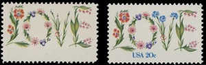 1982, USA LOVE, 20C MULTICOLORED, SINGLE WITH BLUE OMITTED, NH, SC. #1951c - Picture 1 of 2