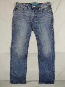 Rock & Roll Jeans Herren 32x32 Revolver Slim Straight Leg Stretch Denim Blau - Bild 1 von 11