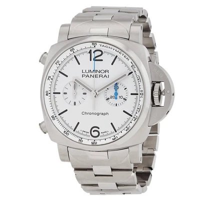 Panerai Luminor Chrono 44mm Chronograph Automatic White Dial Men's Watch - Image 1 of 3