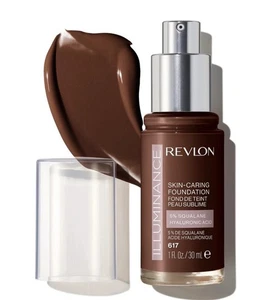Revlon Illuminance Skin Caring Foundation 617 Ebony - Picture 1 of 6