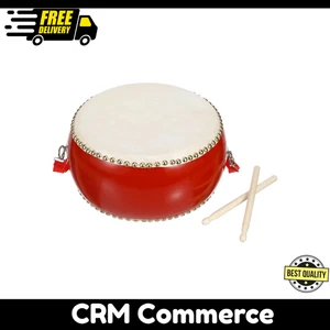 ERINGOGO 9 inch Chinese Drum, Kids Hand Drum Wooden Drum with Carry Strap and... - Picture 1 of 7