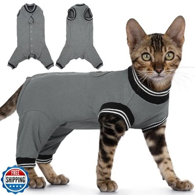 PUMYPOREITY 猫恢复套装适用于 Hind Legs,Cat Surgical Spay Su — 第 1/4 张图片