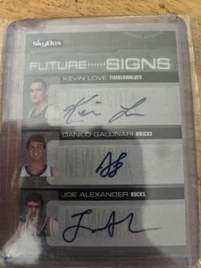 2008-09 Skybox Future Signs Kevin Love Michael Beasley Joe Alexander Auto RC /10 - Picture 1 of 4