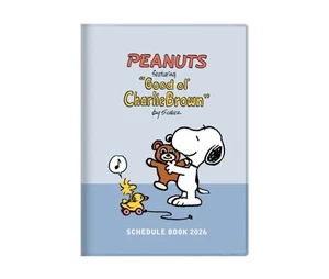 Peanuts Snoopy 2026 B6 Zeitplanbuch Planer Kalender Teddybär Sonne Stern - Bild 1 von 3