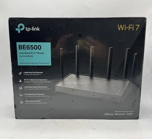TP-Link Archer BE6500 Dual-Band Wi-Fi Router – New – Original Case - Picture 1 of 4