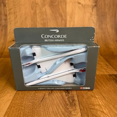 Corgi Concorde 2 piece set - British Airways G-BOAA and G-BOAC CSCA05002 - Image 1 of 4