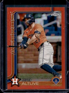 2025 Topps cromo Jose Altuve naranja refractor #13/25 Astros - Imagen 1 de 2