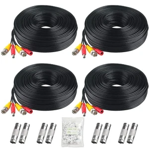 BNC Cable, 200ft 4Pack All-in-One Siamese Video and Power Security Camera Wir... - Picture 1 of 8