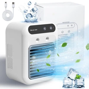 Portable Air Conditioners, 25W Rechargeable Mini Portable AC Unit 2 Cool Air ... - Picture 1 of 7