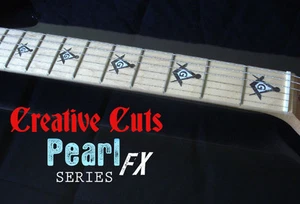 Blink 182 Tom Delonge Custom BLACK PEARL+MOP Decal Inlay for BASS & GUITAR - Picture 1 of 5