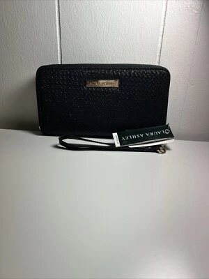 NUEVO CON ETIQUETAS Laura Ashley Voyager Viaje Bolso sin asas Cartera Pasaporte Negro Foto 1 de 4