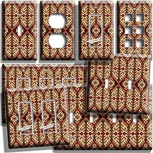 OSTEUROPÄISCHE VOLKSKUNST MUSTER LICHTSCHALTER STECKDOSE WANDPLATTE WOHNZIMMER DEKOR - Bild 1 von 34