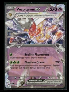 Carta Pokemon Vespiquen ex 096/197 Fiamme Ossidiana DOPPIA RARA quasi nuova - Foto 1 di 2