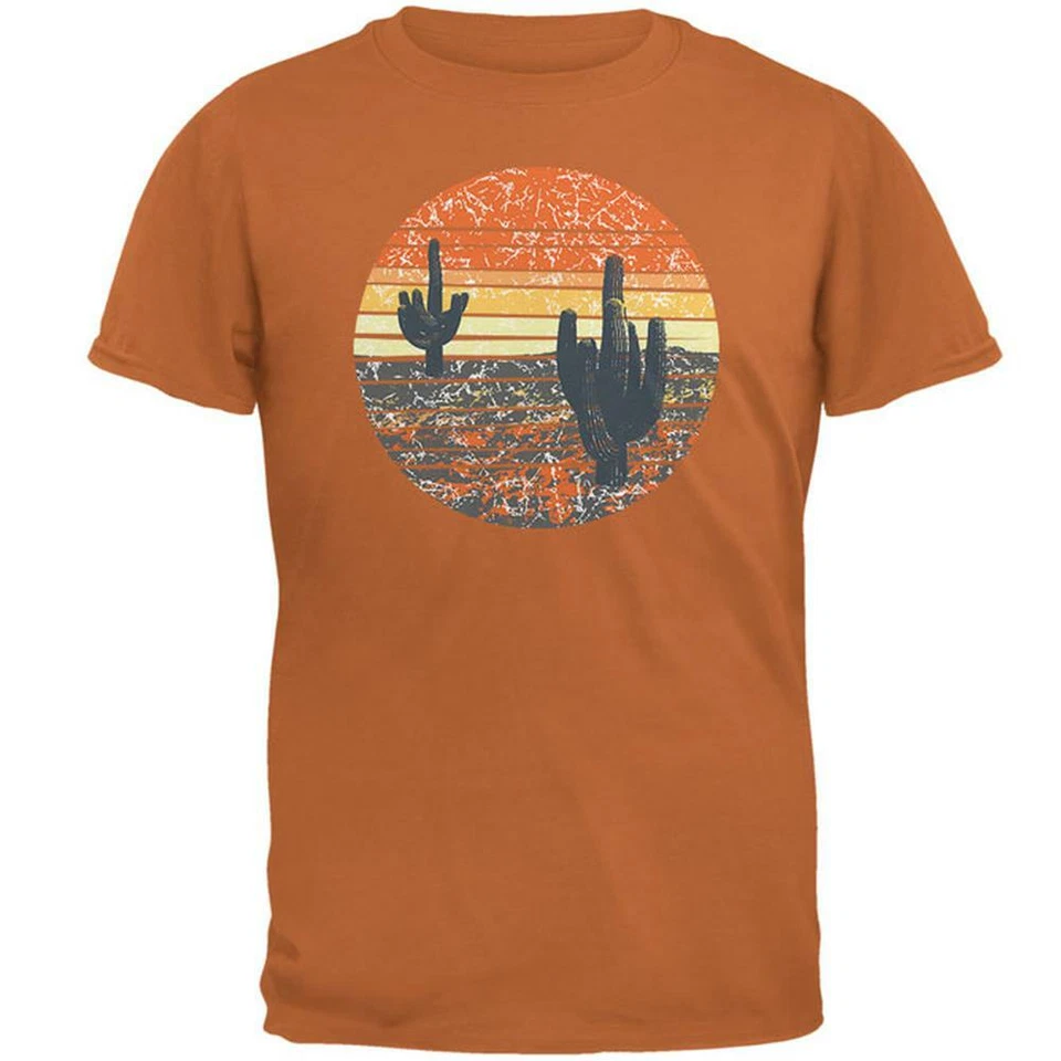 Camiseta vintage Cactus Sunset para hombre Foto 1 de 1