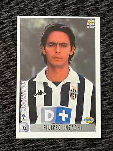 MUNDI CROMO CARD CALCIATORI 2000 INZAGHI / CHECKLIST JUVENTUS # 72 NO PANINI - Imagen 1 de 3
