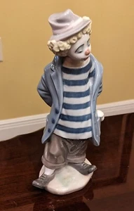 Lladro Spain Porcelain Figurine 7602 Lil' Traveler Retired Clown Statue 1986 - Picture 1 of 6