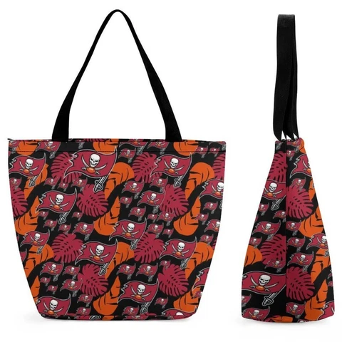 Tampa Bay Buccaneers Fans Shopping Bag for Ladies ,Handbag Full Print Tote Bags Cover