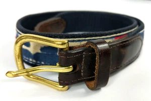 Vineyard Vines Men's Navy W/ American Flag Belt, Size S, 28 in - Picture 1 of 6