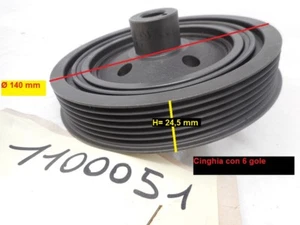 Puleggia con smorzatore albero motore 6 gole 4 Fori Ø 14x140/145x45 Ford Fiesta - Imagen 1 de 3