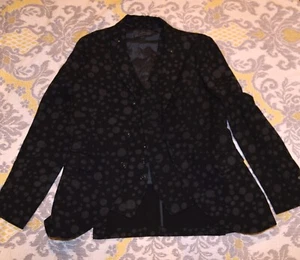LN! John Varvatos Lunares Blazer Chaleco Chaqueta Lino Lana Para Hombre S M 48 Pequeño Mediano - Imagen 1 de 7