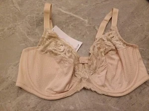 32DD Bra M&S Wild Blooms Wired Non-Padded Full Cup Bra OPALINE - Picture 1 of 8