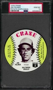 PSA 10 - 1976 Crane Potato Chips MSA Discs - Jim Palmer Baltimore Orioles HOF - Bild 1 von 3