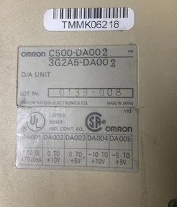 Omron C500-DA002/C500DA002 Digital to Analog DAMAGED. MAY WORK OR FOR PARTS. - Picture 1 of 3