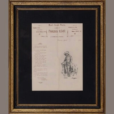 IMPORTANTE DIBUJO FREDERIC REMINGTON Foto 1 de 4