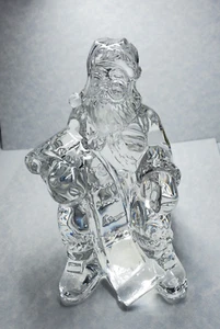 Waterford 2005 Lead Crystal Annual Santa Claus Sculpture w/List Made in Ireland - Picture 1 of 21