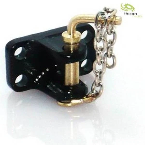 Gancio piccolo nero in metallo thicon models 50033 1:14 1:16 1 pz - Immagine 1 di 1