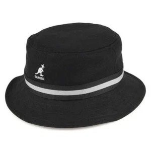 Kangol Stripe Lahinch Bucket Hat - Black - Picture 1 of 1