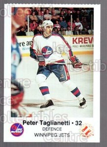 1988-89 Winnipeg Jets Police #22 Peter Taglianetti