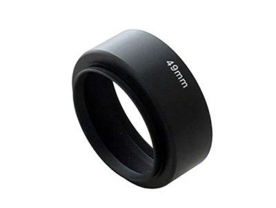 Ø49mm Screw-In Standard Metal Lens Hood 20mm Deep to fit 49mm Thread - UK STOCK - Image 1 of 4