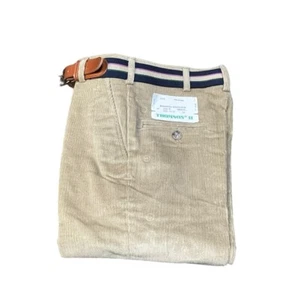 Vintage NOS The Madison Shop Thomson II Boys Size 8 Corduroy Khaki Pants USA NEW - Picture 1 of 8