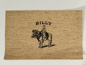Vintage Billy Zigarrenbox Etikett Tabak Top Innenbox 6 Zoll x 9 1/2 - Bild 1 von 2