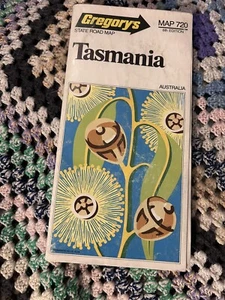 Tasmania Australia Map 720 6th Edition Gregory's State Road Map 1983 - Picture 1 of 3