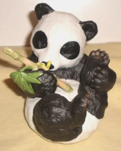 Vintage “Hi There!” by Eva Dalberg Panda Bear Cub Bamboo & Caterpillar 1984.nice - Picture 1 of 12