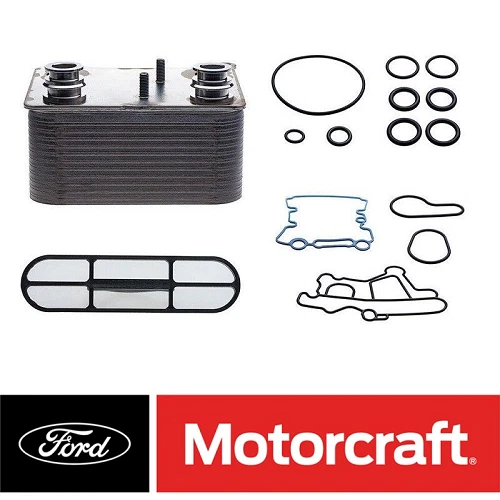 Enfriador de aceite de motor Ford Powerstroke 2003-2007 6,0 L diésel OEM 3C3Z-6A810-A Foto 1 de 2