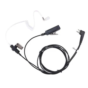 Écouteurs 2 Broches Avec Micro PTT Walkie Talkie Casque Radio 2 Voies - Photo 1/11