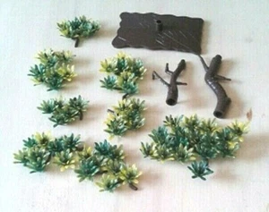 15-20-25mm WARGAME PLASTIC SMALL/MEDIUM BUSHES - Rosewood - Wargame scenery - Foto 1 di 1