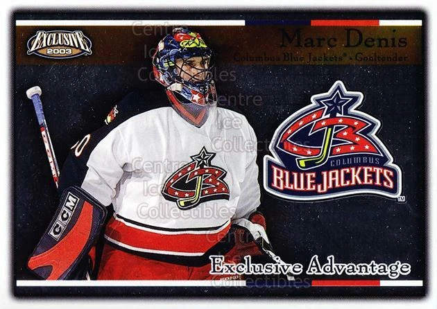 2002-03 Pacific Exclusive Advantage #5 Marc Denis - Image 1 of 1