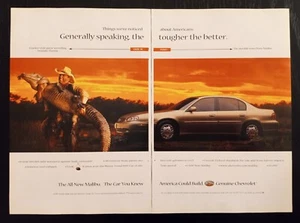 1997 Chevrolet Malibu Autodruckanzeige The Tougher the Better Gator Wrestling - Bild 1 von 2
