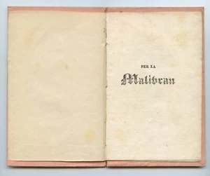 Rare 1830 Poem "Per la Malibran" - From the Collection of Maria Callas - Picture 1 of 3
