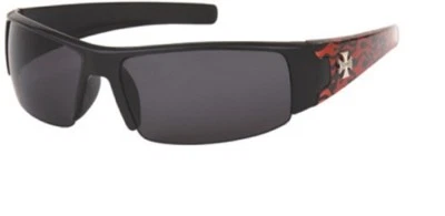 NUEVO Hombres Choppers Gafas de sol Chopper Tonos Medio Borde Marco Negro 6579 BOGO 50% Foto 1 de 4